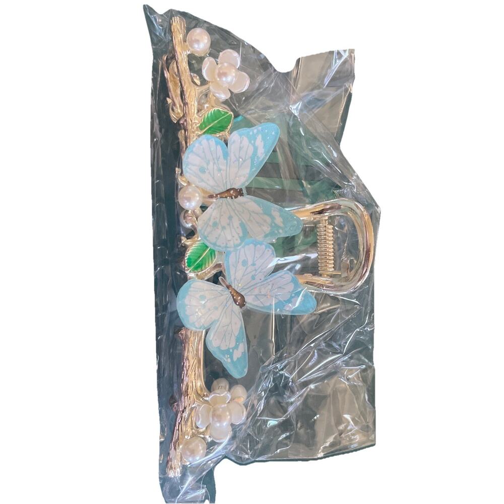 Flower Metal Hair Claw Clip Nonslip Strong Hold